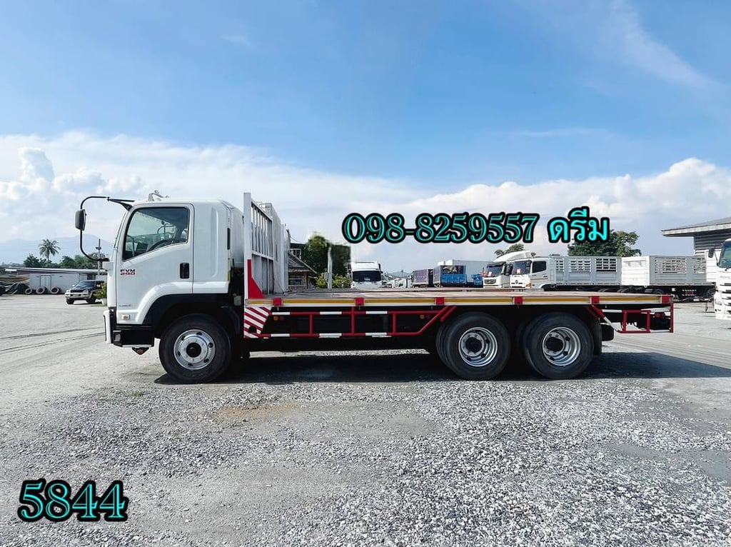 #สิบล้อพื้นเรียบ ISUZU FVM 240 แรง ปี 2555 (5844) #สิบล้อพื้นเรียบ ISUZU FVM 240 แรง ปี 2555 (5844)