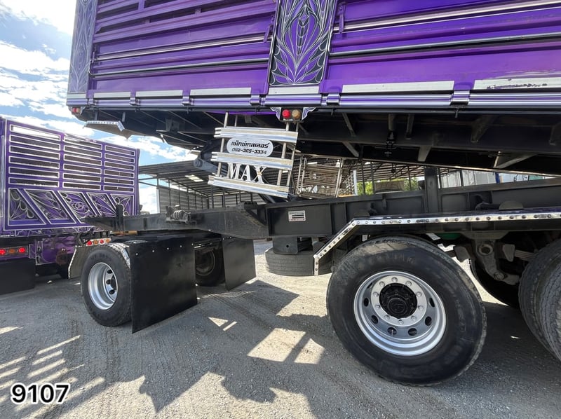 🩷สิบล้อดั้มพ์ ISUZU FXZ 360 แรง ปี 2566  น้ำหนักตัวแม่  13,580 กก. 🩷หางดั้มพ์ สามเพลา อู่แม็กซ์เทรลเลอร์ ปี 2566   น้ำหนักประมาณ 9,880 กิโลกรัม  (9107 , 9108)