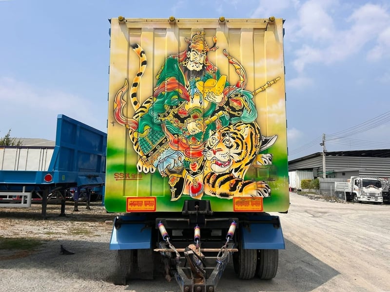 หางตู้สิบบาน สองเพลา อู่สมศักดิ์ บอดี้คาร์  ปี 2565  (7643)