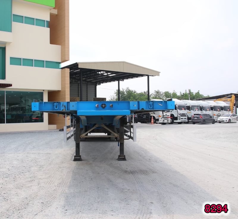 🇨🇷 หางพื้นเรียบ สามเพลา อู่ CIMC ปี2564 (8294) 🇨🇷 หางพื้นเรียบ สามเพลา อู่ CIMC ปี2564 (8294)