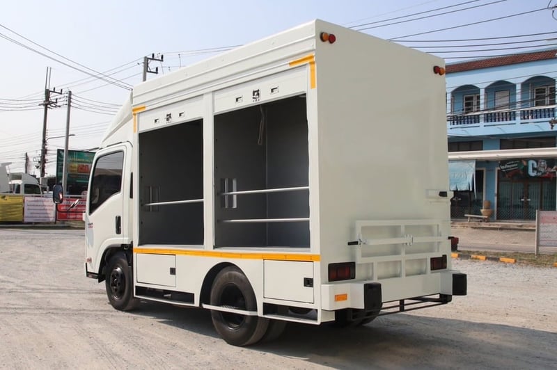 🔥 Vาย ตัด! !   ใครช้าคือพลาด ☎️สนใจโทร. 098-8259557  ดรีมค่ะ  หกล้อ FOOD TRUCK ISUZU NMR 130 แรงม้า ปี 2558 (5477)