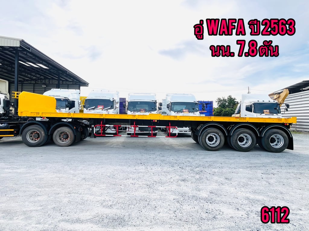 #หางพื้นเรียบ สามเพลา อู่ WAFA  ปี 2563 (6112) #หางพื้นเรียบ สามเพลา อู่ WAFA  ปี 2563 (6112)