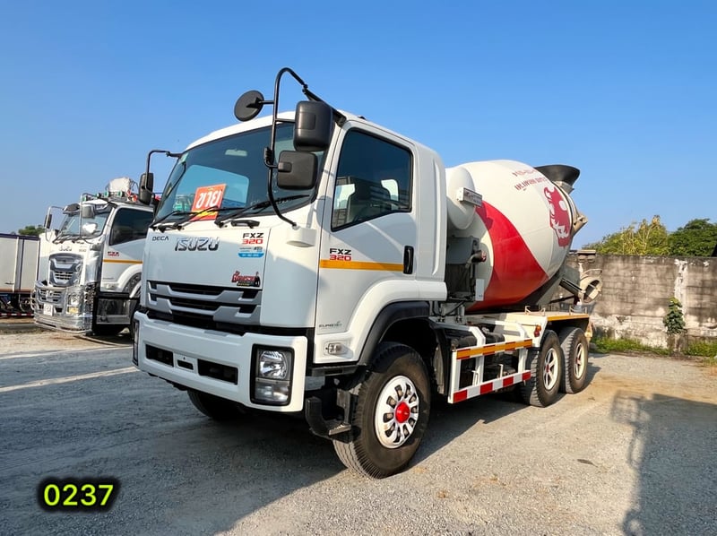 👉 Vาย สิบล้อโม่ปูน ISUZU FXZ 320 แรง ปี 2566  (0237)