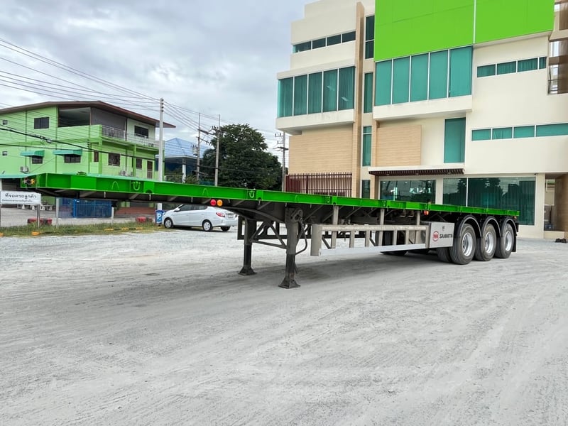 หางพื้นเรียบสามเพลา  อู่สามมิตร ปี 2562 (0294)