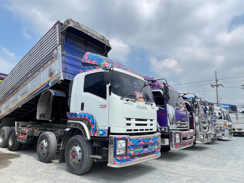 💥Vาย  12 ล้อดั้มพ์เกษตร ISUZU FYH  360 แรงม้า ปี 2555 (0856)