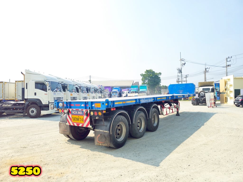 🇨🇷 หางพื้นเรียบ สามเพลา อู่ RCK ปี 2565 (5250) 🇨🇷 หางพื้นเรียบ สามเพลา อู่ RCK ปี 2565 (5250)