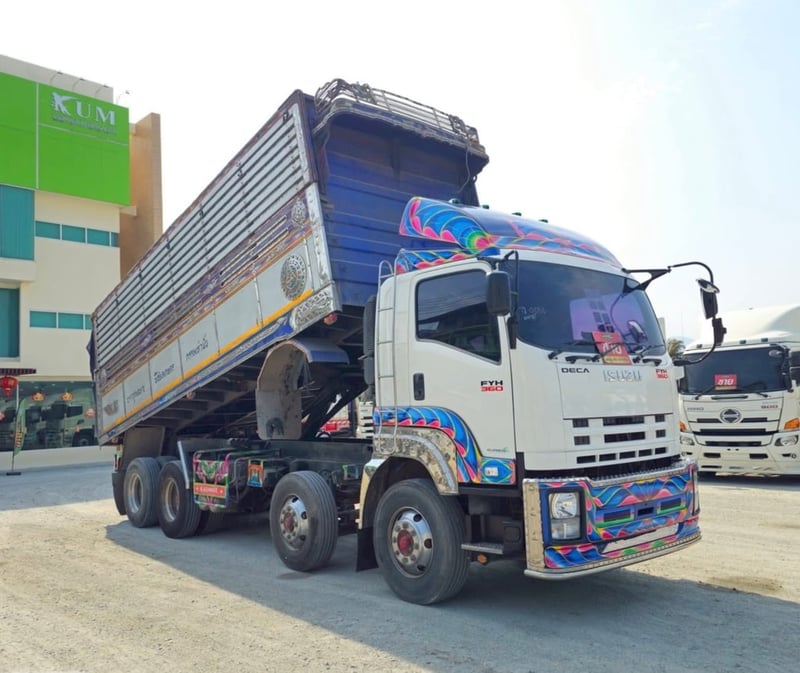 12 ล้อดั้มพ์เกษตร ISUZU FYH  360 แรงม้า ปี 2555 (0856)