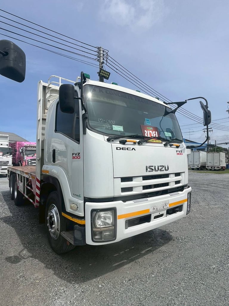 ‼️สิบล้อพื้นเรียบ ISUZU FVM 240แรง ปี 2557 (0832)