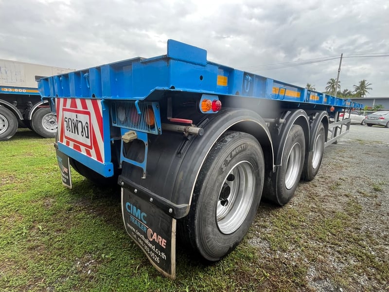 🔥หางพื้นเรียบ สามเพลา อู่CIMC ปี64 (8294) 🔥หางพื้นเรียบ สามเพลา อู่CIMC ปี64 (8294)