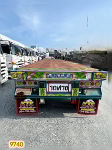 🇨🇷 หางพื้นเรียบ สามเพลา อู่ เอส.ที ปี 2561 (9740)