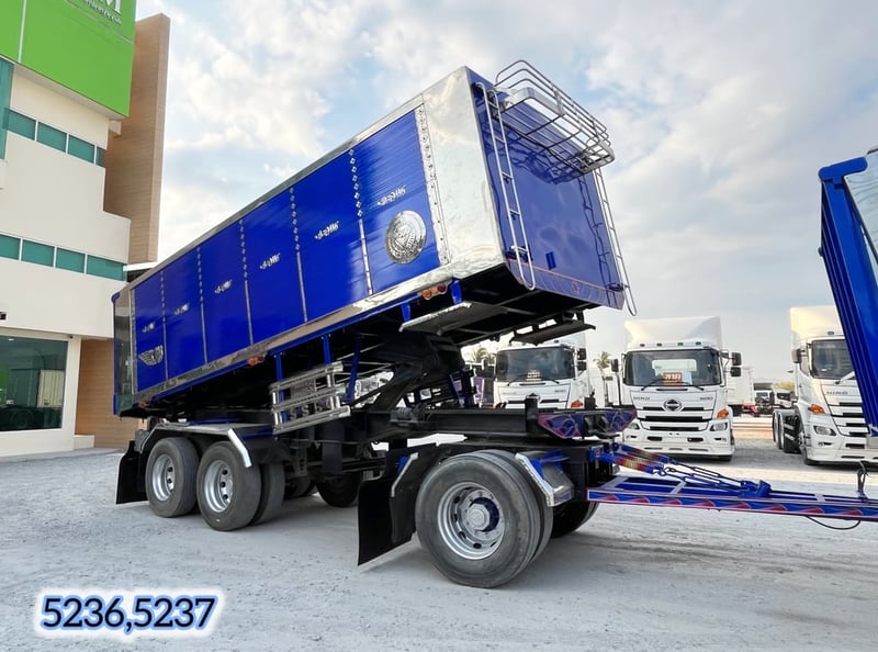 👉 สิบล้อดั้มพ์ ISUZU FXZ 360 แรง ปี 2566 👉 หางดั้มพ์ สามเพลา อู่ ส.สมบัติ ปี 2566 (5236,5237)