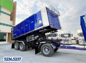 👉 สิบล้อดั้มพ์ ISUZU FXZ 360 แรง ปี 2566 👉 หางดั้มพ์ สามเพลา อู่ ส.สมบัติ ปี 2566 (5236,5237)