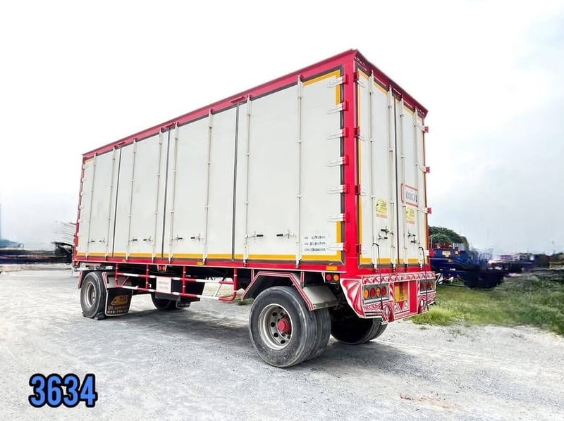 🇨🇷 หางพ่วงตู้สิบบาน สองเพลา อู่ ปิติ ปี 2565  (3634)