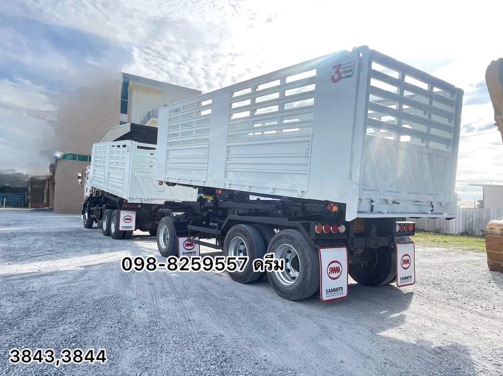🌺 สิบล้อดั้มพ์ ISUZU FXZ 360 แรง ปี 2565 🌺 หางดั้มพ์ สามเพลา อู่สามมิตร ปี 2565 (3843,3844) 🌺 สิบล้อดั้มพ์ ISUZU FXZ 360 แรง ปี 2565 🌺 หางดั้มพ์ สามเพลา อู่สามมิตร ปี 2565 (3843,3844)