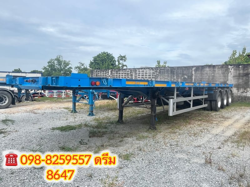 🇨🇷 หางพื้นเรียบ สามเพลา อู่ RCK ปี 2564 (8647)