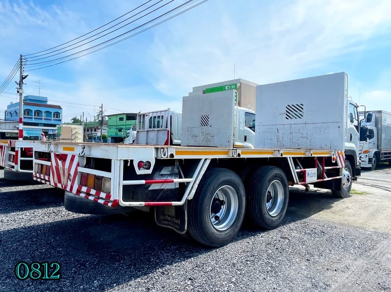 ☎️#สิบล้อพื้นเรียบ ISUZU  FVZ 300  แรง ปี 2557  (0812)