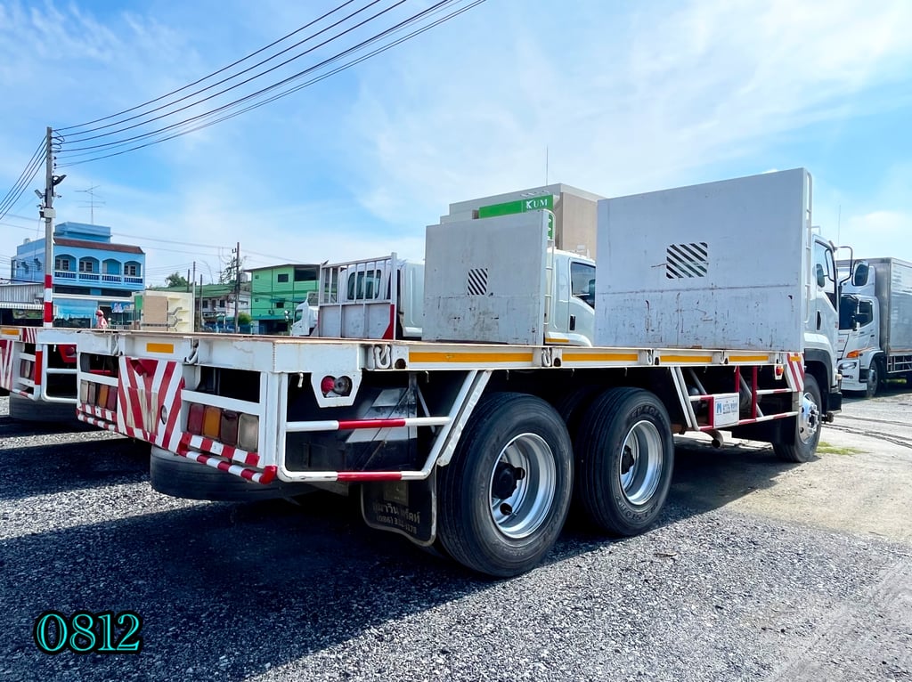 #สิบล้อพื้นเรียบ ISUZU  FVZ 300  แรง ปี 2557  (0812)