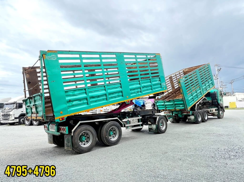 💥#สิบล้อดั้มพ์พ่วงแม่ลูก_ราคาตัด ปี2566 (4795+4796)