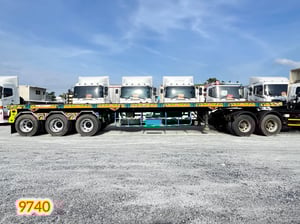 🇨🇷 หางพื้นเรียบ สามเพลา อู่ เอส.ที ปี 2561 (9740)