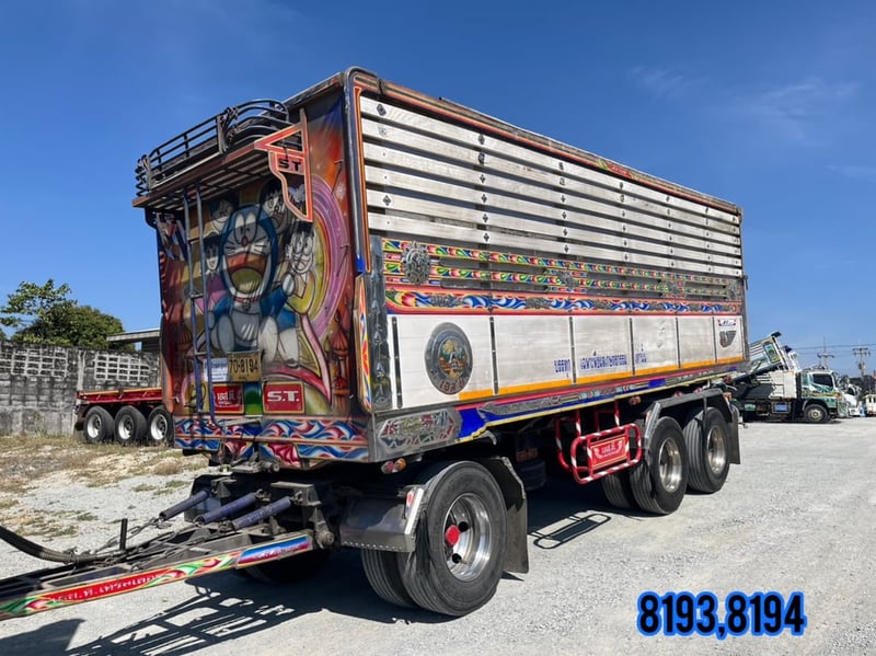 🇨🇷สิบสองล้อดั้มพ์พ่วงแม่ลูก ISUZU FYH360 แรง ปี 2557 (8193,8194)