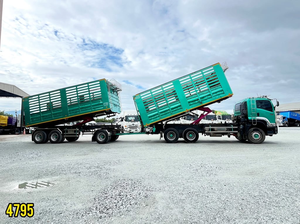 💥#สิบล้อดั้มพ์พ่วงแม่ลูก_ราคาตัด ปี2566 (4795+4796)