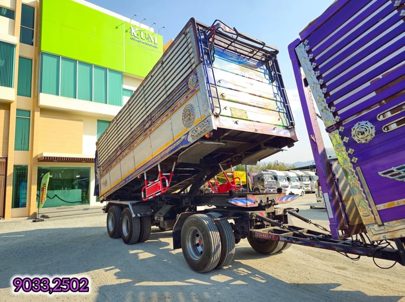 👉 สิบล้อดั้มพ์ ISUZU FXZ 360 แรง ปี 2554 👉 หางดั้มพ์ สามเพลา อู่ ส.สมบัติ ปี 2557 (9033,2502)