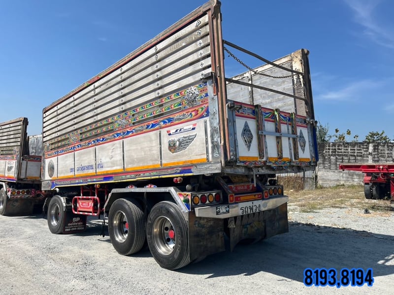 🇨🇷สิบสองล้อดั้มพ์พ่วงแม่ลูก ISUZU FYH360 แรง ปี 2557 (8193,8194)