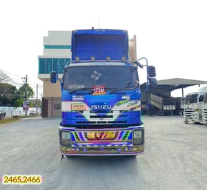 👉 สิบสองล้อดั้มพ์ ISUZU FYH 360 แรง ปี 2557 👉 หางดั้มพ์ สามเพลา อู่ ส.สมบัติ ปี 2557 (2465,2466)