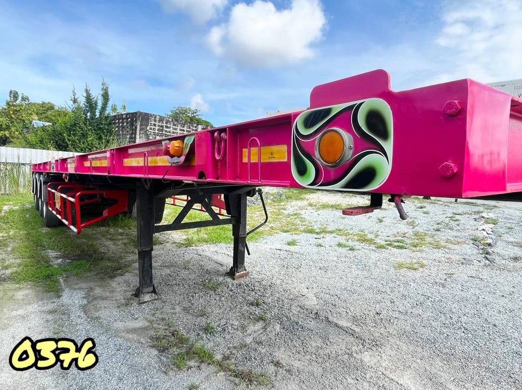 หางพื้นเรียบ สามเพลา  อู่เดอะซัน ปี 2565 (0376)