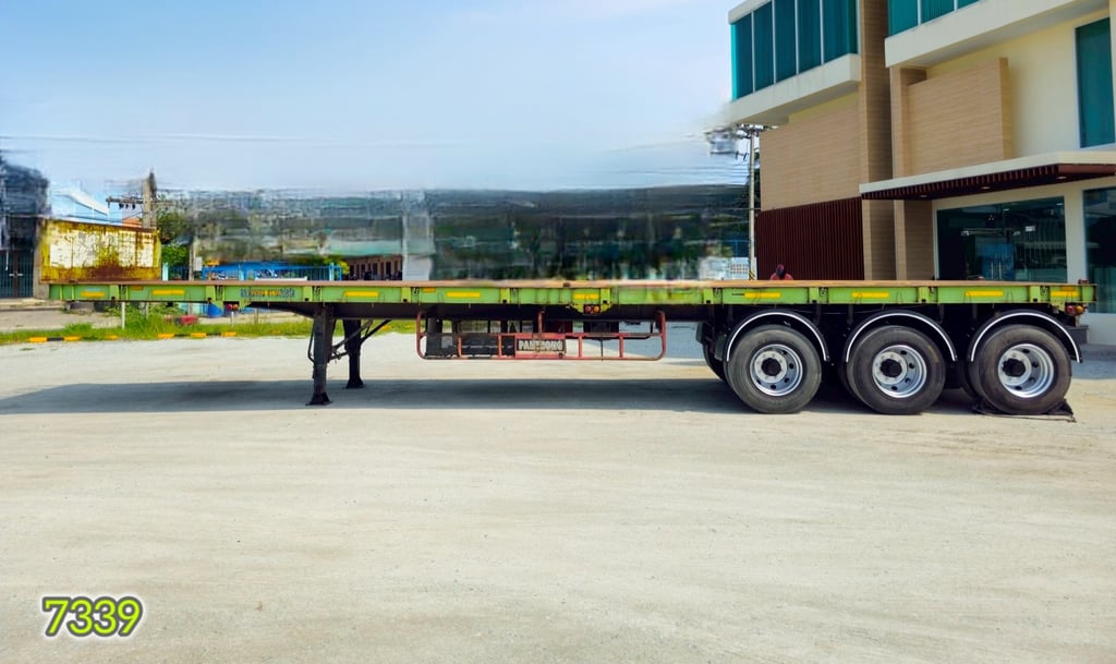 🇨🇷 หางพื้นเรียบ สามเพลา อู่ BPT ปี 2558 (7339) 🇨🇷 หางพื้นเรียบ สามเพลา อู่ BPT ปี 2558 (7339)