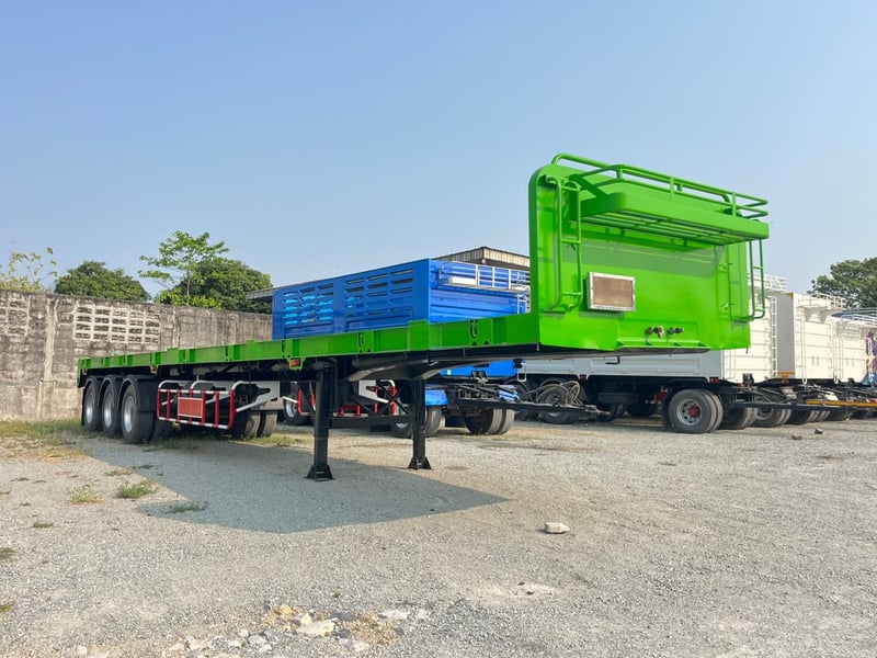 หางพื้นเรียบ สามเพลา อู่ ส.สมบัติ  ปี 2561  (5529)