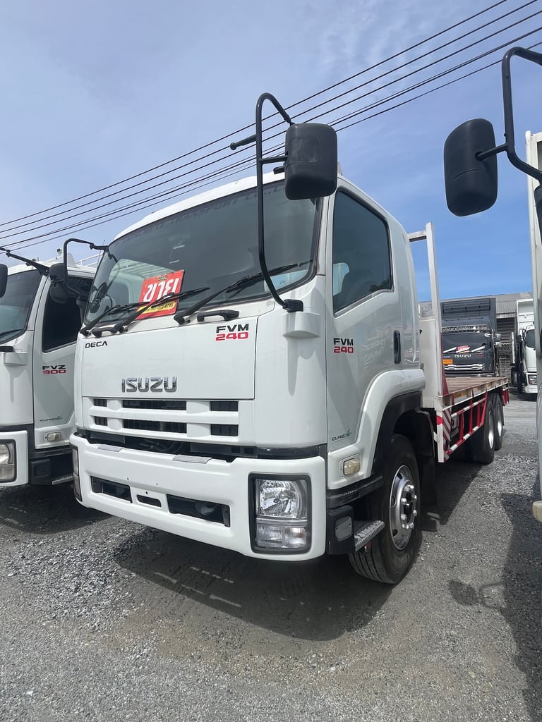 ‼️ สิบล้อพื้นเรียบ ISUZU FVZ 300  แรง ปี 2557 กระบะยาว 6.25 กว้าง 2.50 (0832)