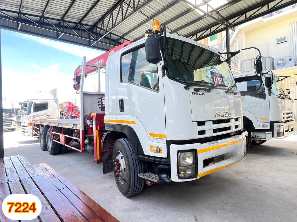 🔥 หกล้อเครน ISUZU FTR 240 แรง ปี 2556 (7224) 🔥 หกล้อเครน ISUZU FTR 240 แรง ปี 2556 (7224)
