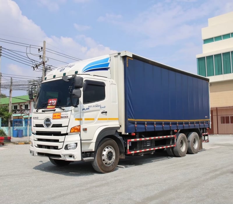 สิบล้อตู้ผ้าใบ HINO FL1A 344 แรง ปี 2567  (5506)