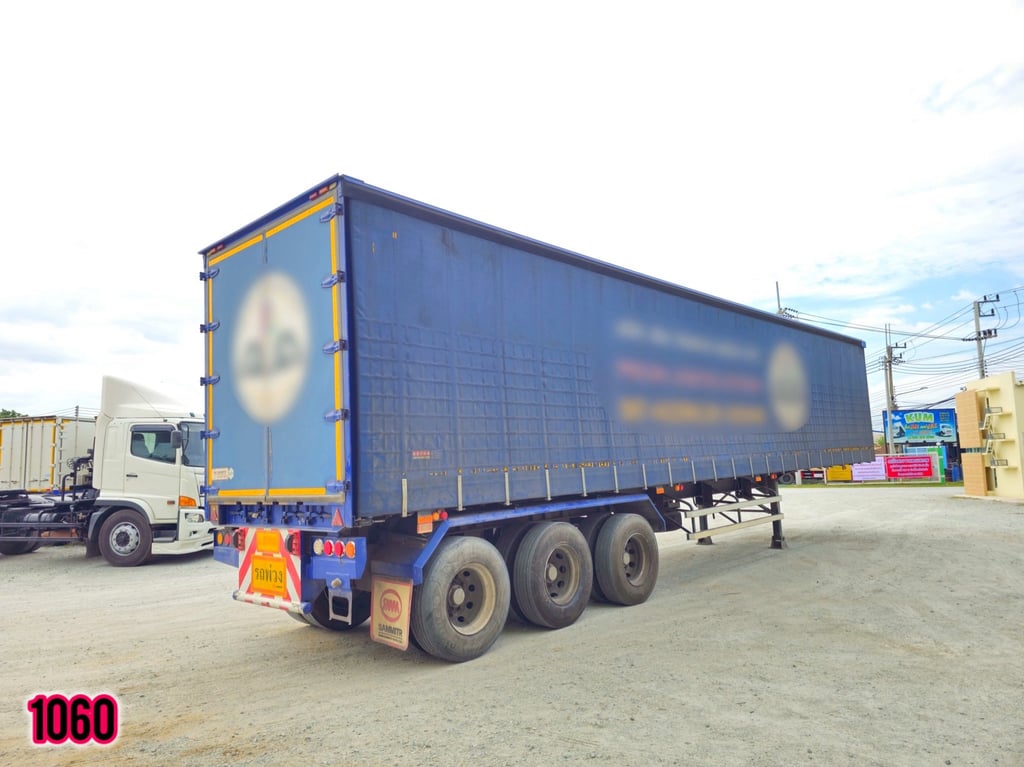 🇨🇷 หางตู้ผ้าใบ สามเพลา อู่สามมิตร ปี 2565 (0160)