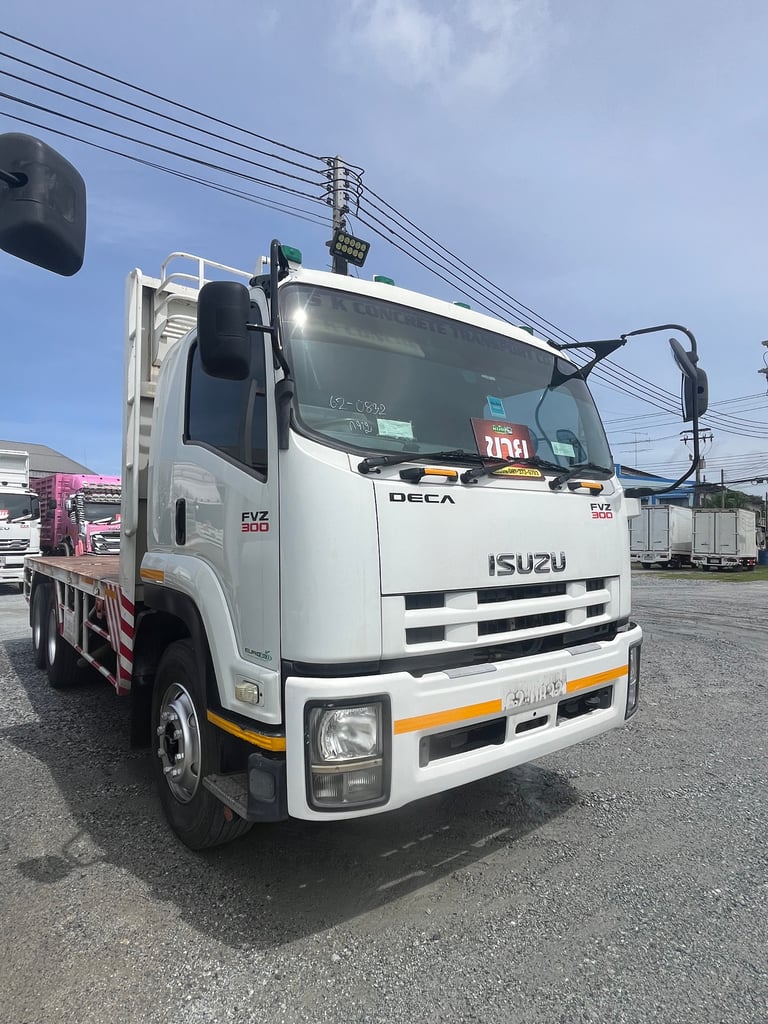 ‼️ สิบล้อพื้นเรียบ ISUZU FVZ 300  แรง ปี 2557 กระบะยาว 6.25 กว้าง 2.50 (0832)