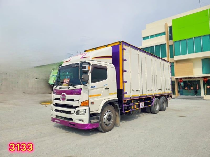 💥 ￼สิบล้อตู้สิบบาน HINO FL8J 260 แรง ปี 2560 (3133)