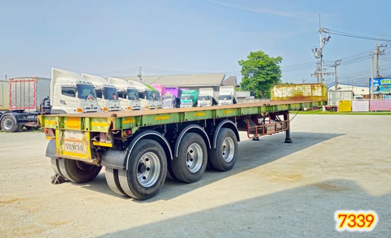 🇨🇷 หางพื้นเรียบ สามเพลา อู่ BPT ปี 2558 (7339) 🇨🇷 หางพื้นเรียบ สามเพลา อู่ BPT ปี 2558 (7339)