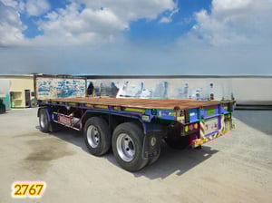 🇨🇷 หางพ่วงพื้นเรียบ สามเพลา อู่ซุนชัย ปี 2559 (2767)