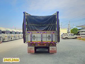 👉 สิบสองล้อดั้มพ์ ISUZU FYH 360 แรง ปี 2557 👉 หางดั้มพ์ สามเพลา อู่ ส.สมบัติ ปี 2557 (2465,2466)