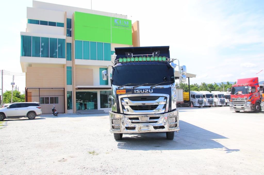 🌺 สิบสองล้อดั้มพ์ ISUZU FYH 360 แรง ปี 2565  (3777,3778)