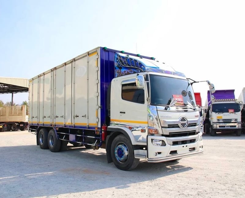 👉 สิบล้อตู้สิบบาน HINO  FL8J 260 แรง ปี 2565 (9027)
