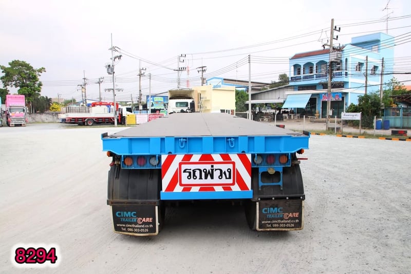 🇨🇷 หางพื้นเรียบ สามเพลา อู่ CIMC ปี2564 (8294)