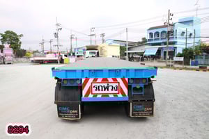 🇨🇷 หางพื้นเรียบ สามเพลา อู่ CIMC ปี2564 (8294) 🇨🇷 หางพื้นเรียบ สามเพลา อู่ CIMC ปี2564 (8294)