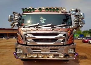 สิบล้อดั้มพ์ ISUZU FXZ 360 แรง ปี 2565 หางดั้มพ์ สามเพลา อู่ซุ่นชัย ปี65 (1903 1904)