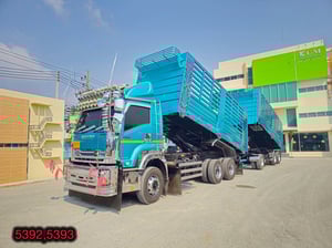 #สิบล้อดั้มพ์พ่วงแม่ลูก_ไมล์น้อย_ป้ายแดงมือเดียว (5392,5393)