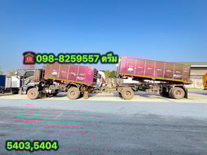 📣หกล้อดั้มพ์ พ่วงเเม่ลูก ปี 2565 ISUZU FTR 240 เเรง (5403)(5404) 📣หกล้อดั้มพ์ พ่วงเเม่ลูก ปี 2565 ISUZU FTR 240 เเรง (5403)(5404)