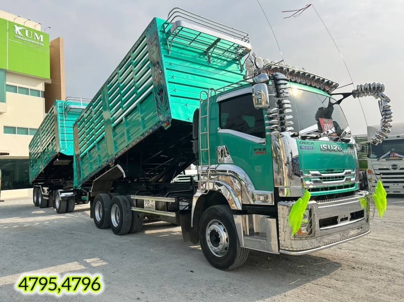 #สิบล้อดั้มพ์พ่วงแม่ลูก_ไมล์น้อย_ป้ายแดงมือเดียว (4795,4796) #สิบล้อดั้มพ์พ่วงแม่ลูก_ไมล์น้อย_ป้ายแดงมือเดียว (4795,4796)