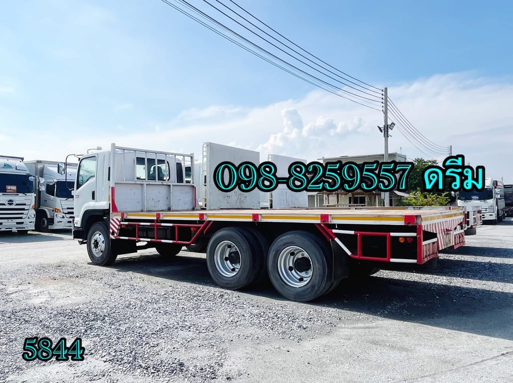 #สิบล้อพื้นเรียบ ISUZU FVM 240 แรง ปี 2555 (5844) #สิบล้อพื้นเรียบ ISUZU FVM 240 แรง ปี 2555 (5844)