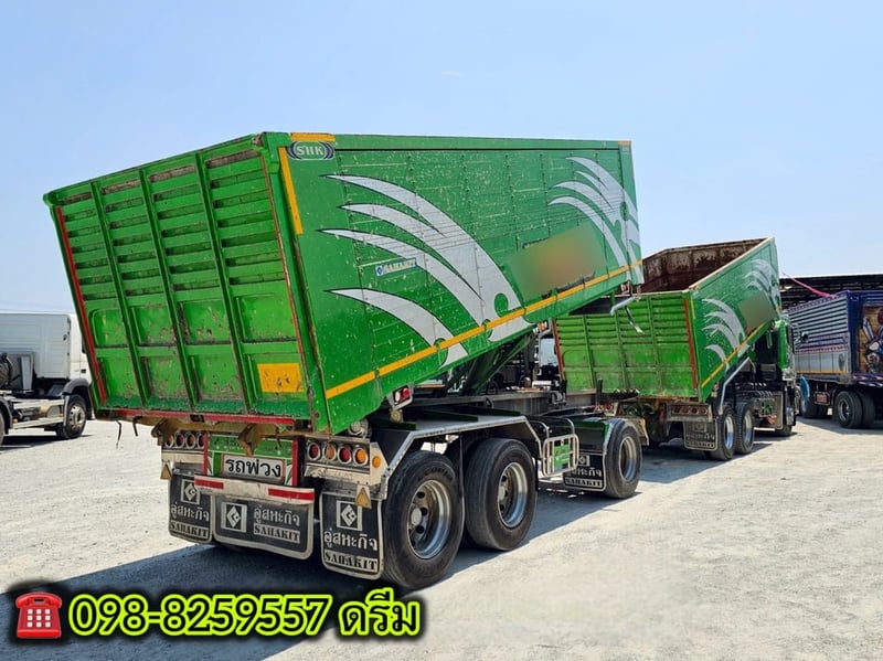 สิบล้อดั้มพ์พ่วง ISUZU FXZ 360แรง ปี 65 หางดั้มพ์ สามเพลา อู่สหะกิจ ปี 65  (1245,1246)